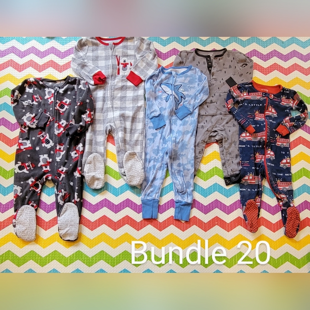Carters, children's place, members mark pajamas. 18 months